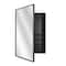 Head West Black Metal Medicine Cabinet with Beveled Mirror